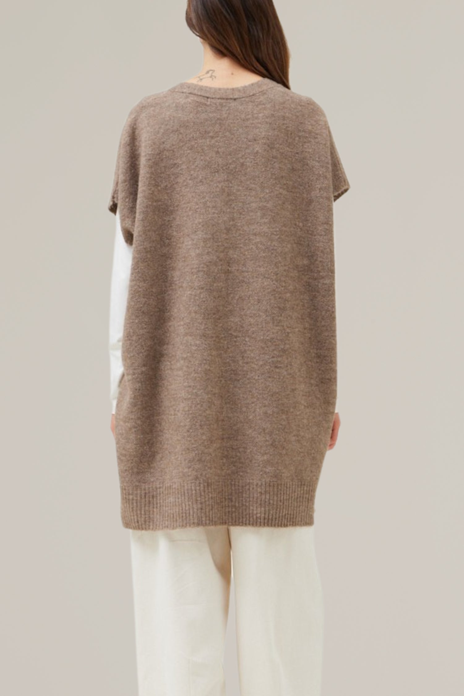 long sweater vest