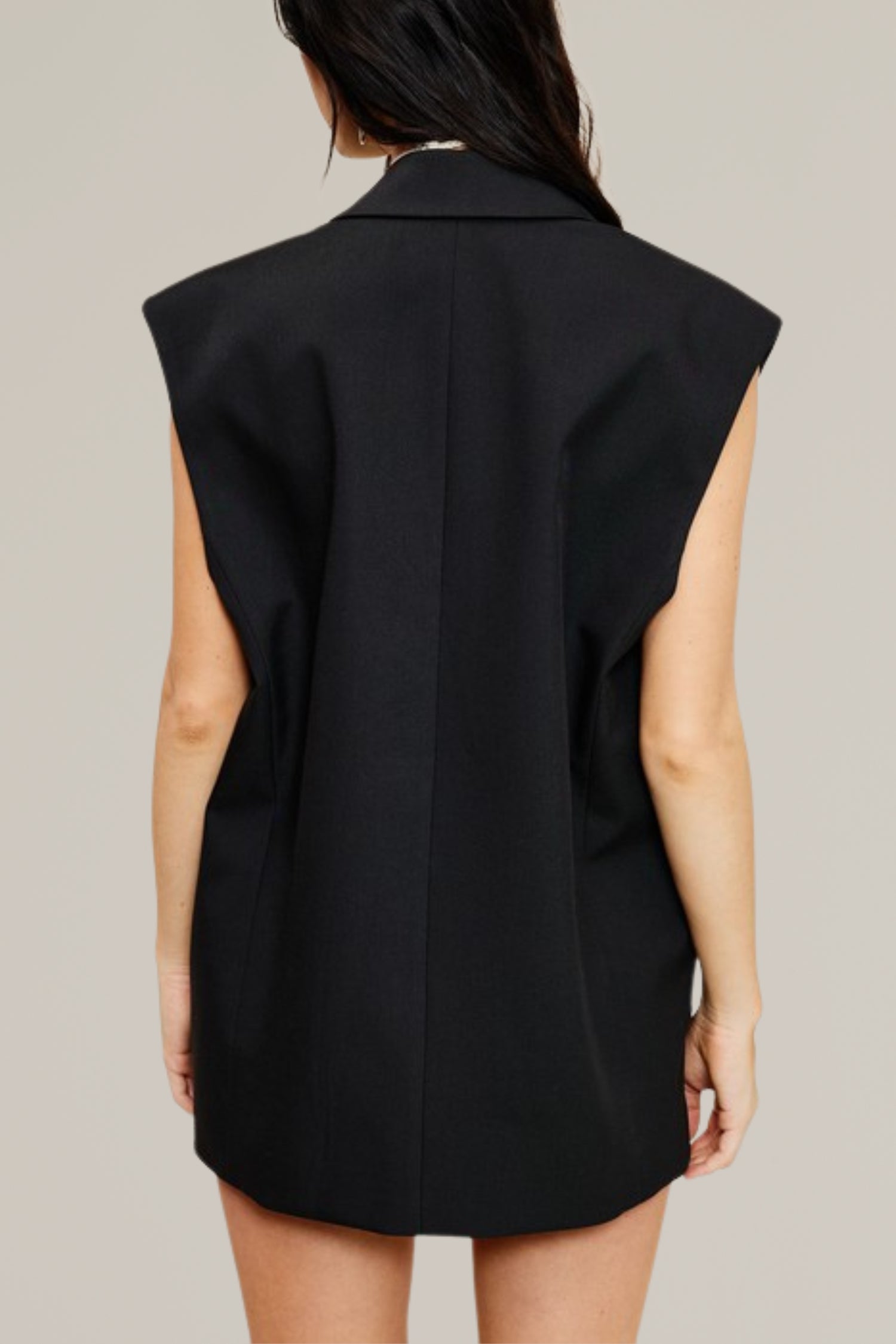 sleeveless blazer vest