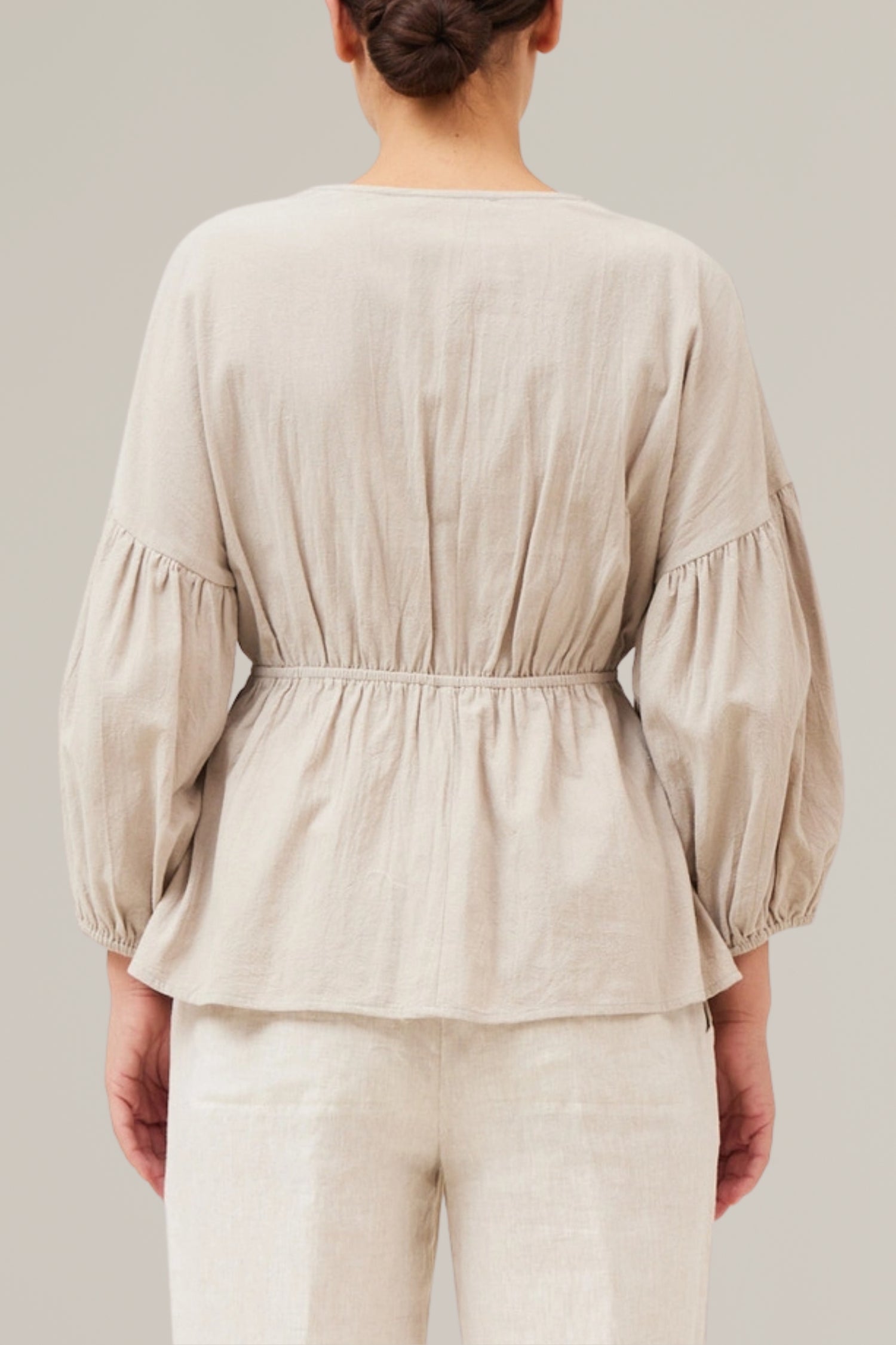 cotton summer tie blouse