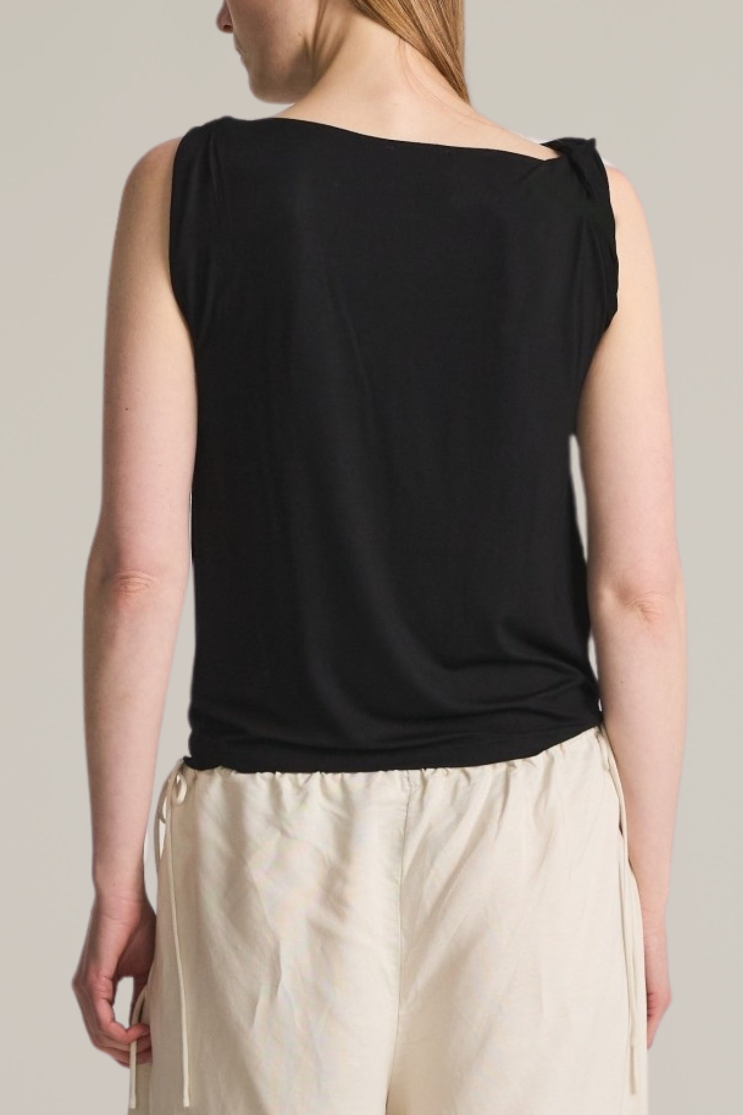 soft knit twist tank top