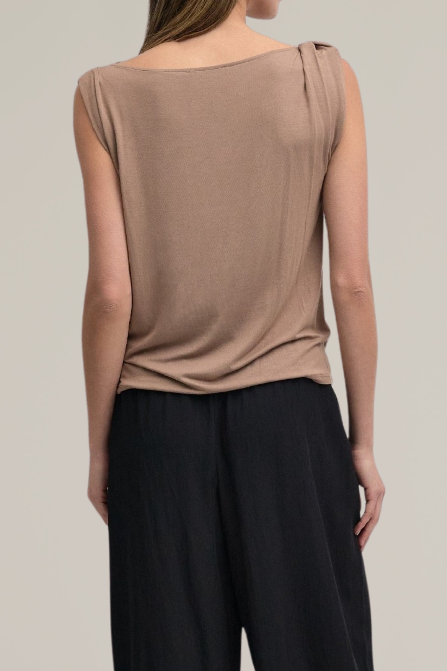soft knit twist tank top