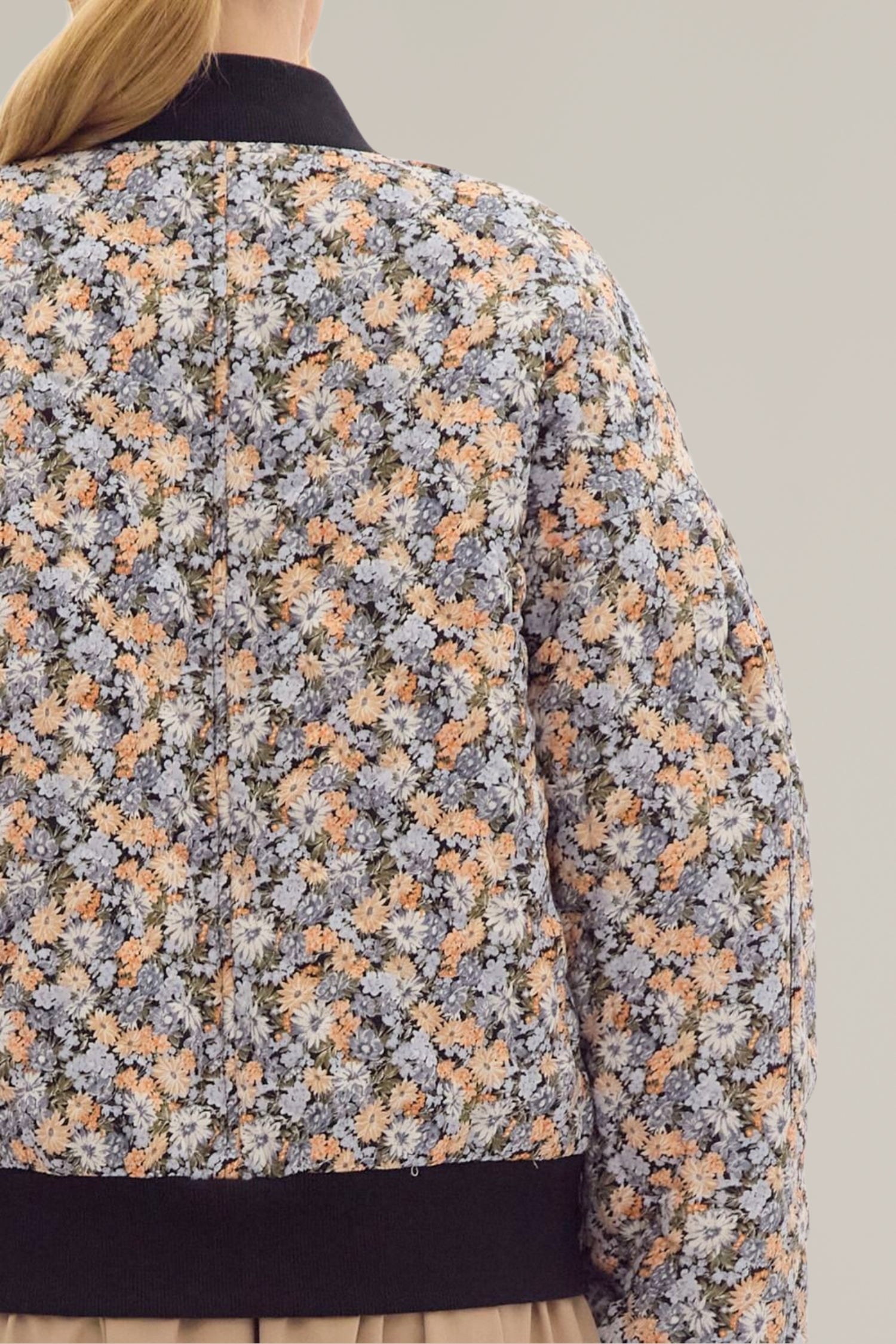floral bomber jacket