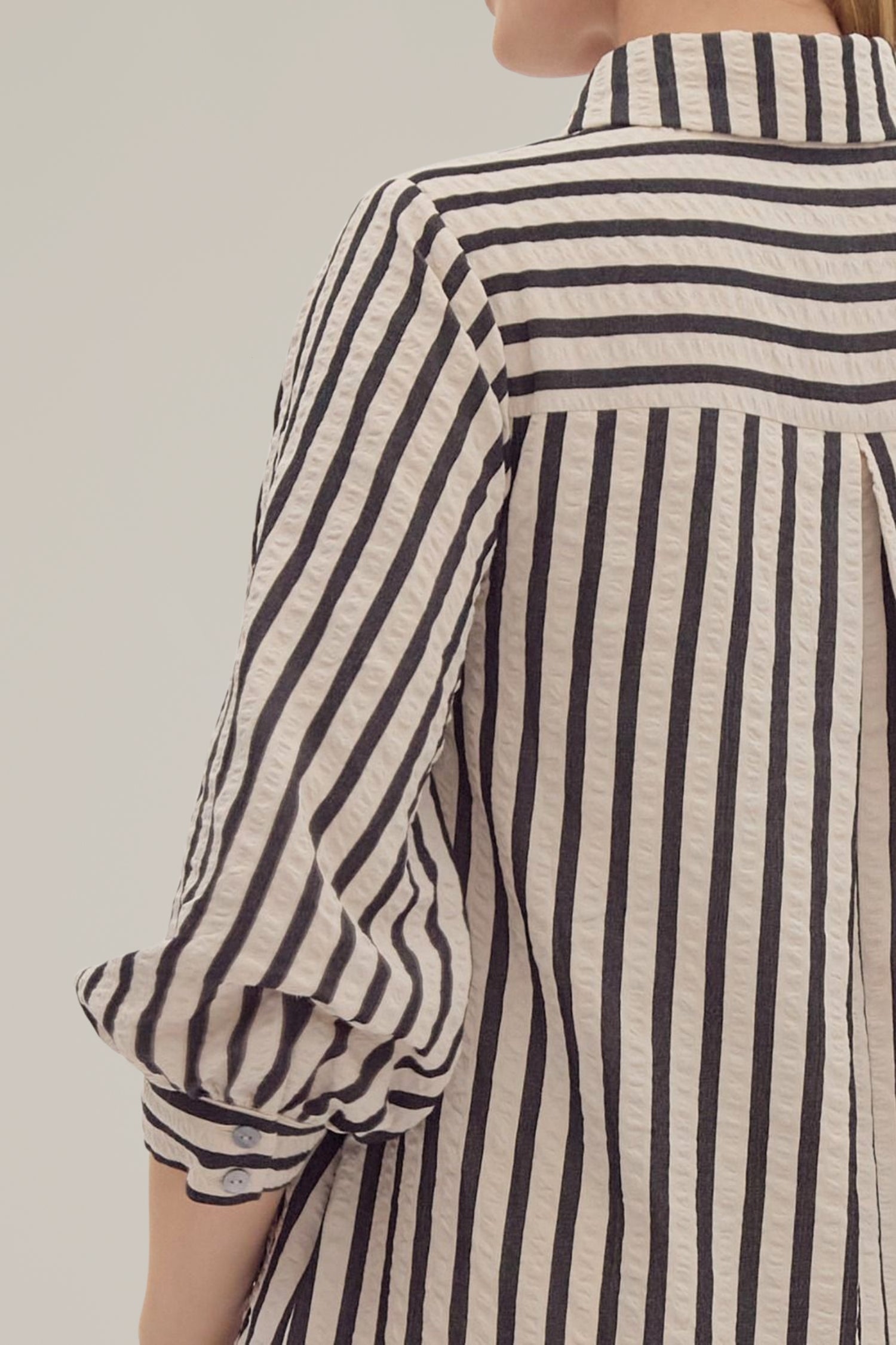 striped seersucker dress