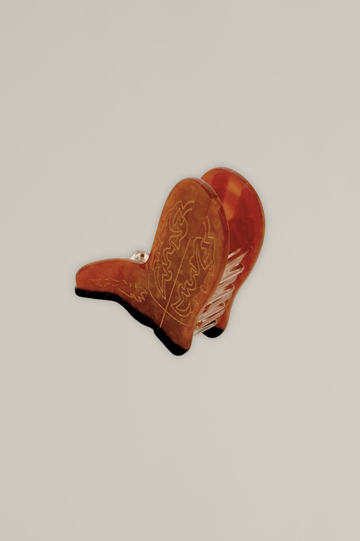 cowboy boot hair clip
