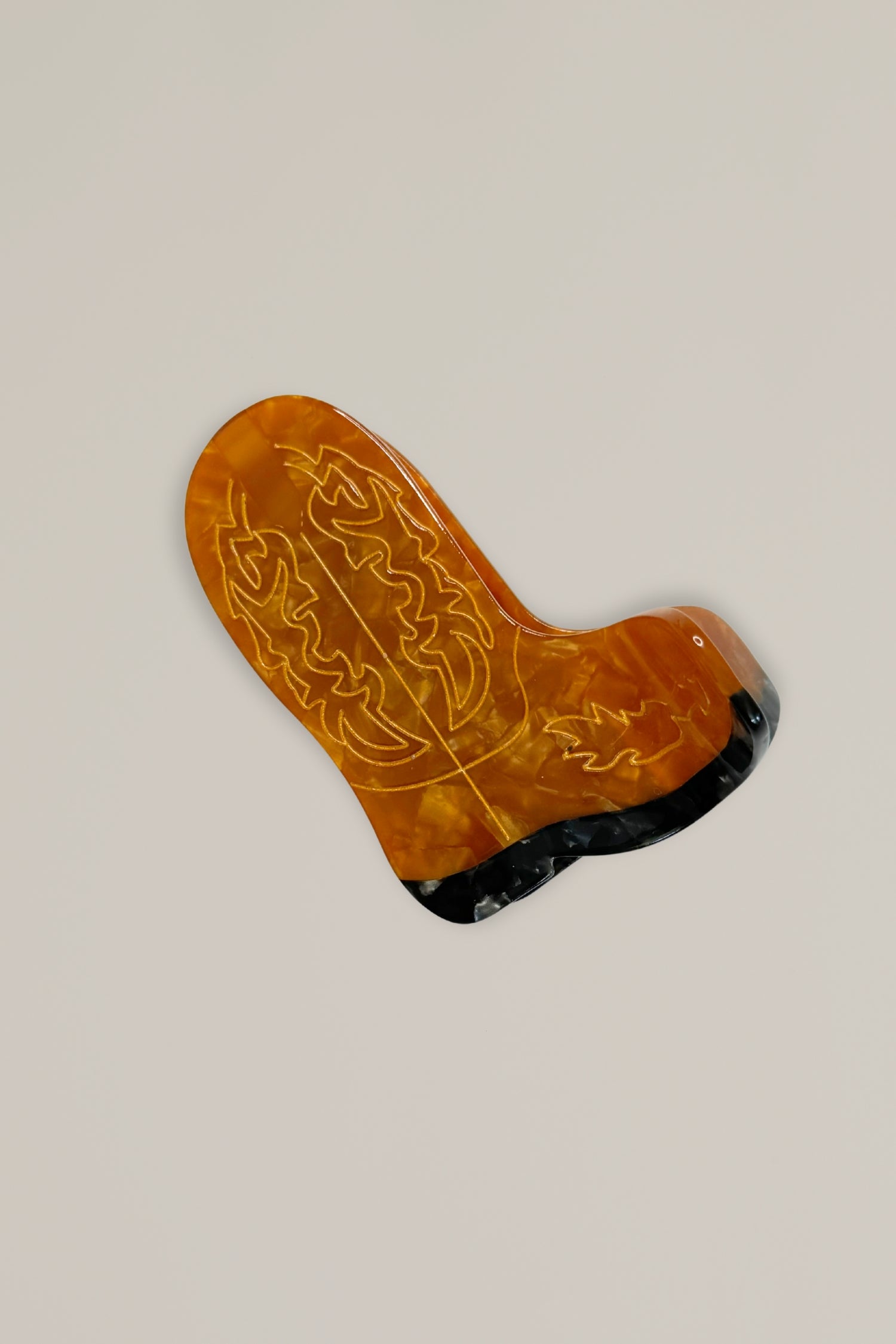 cowboy boot hair clip