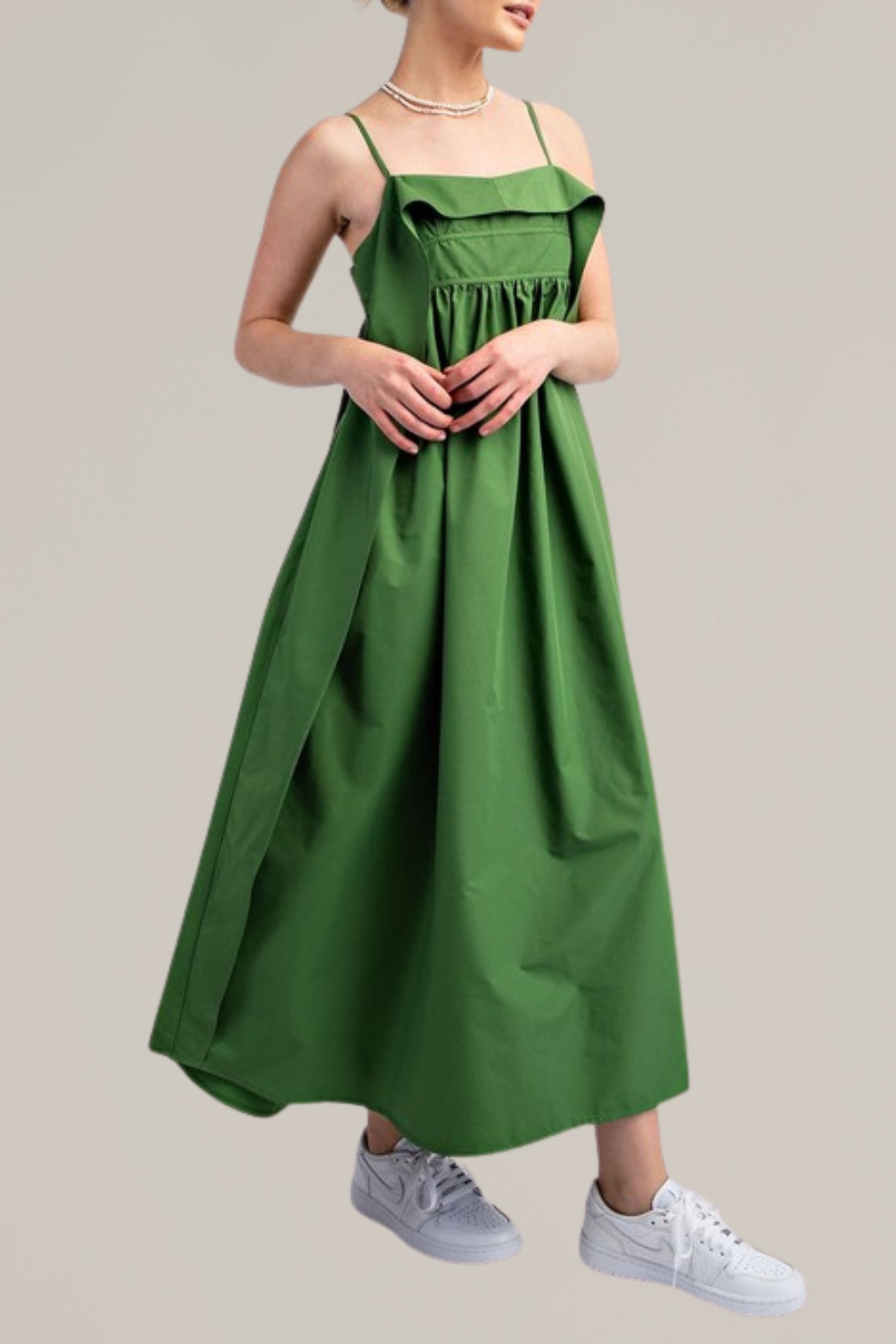 open back maxi dress