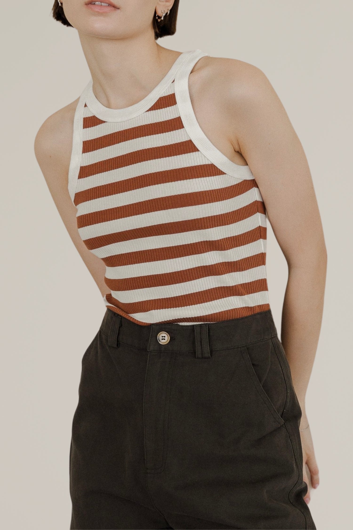 striped tank top