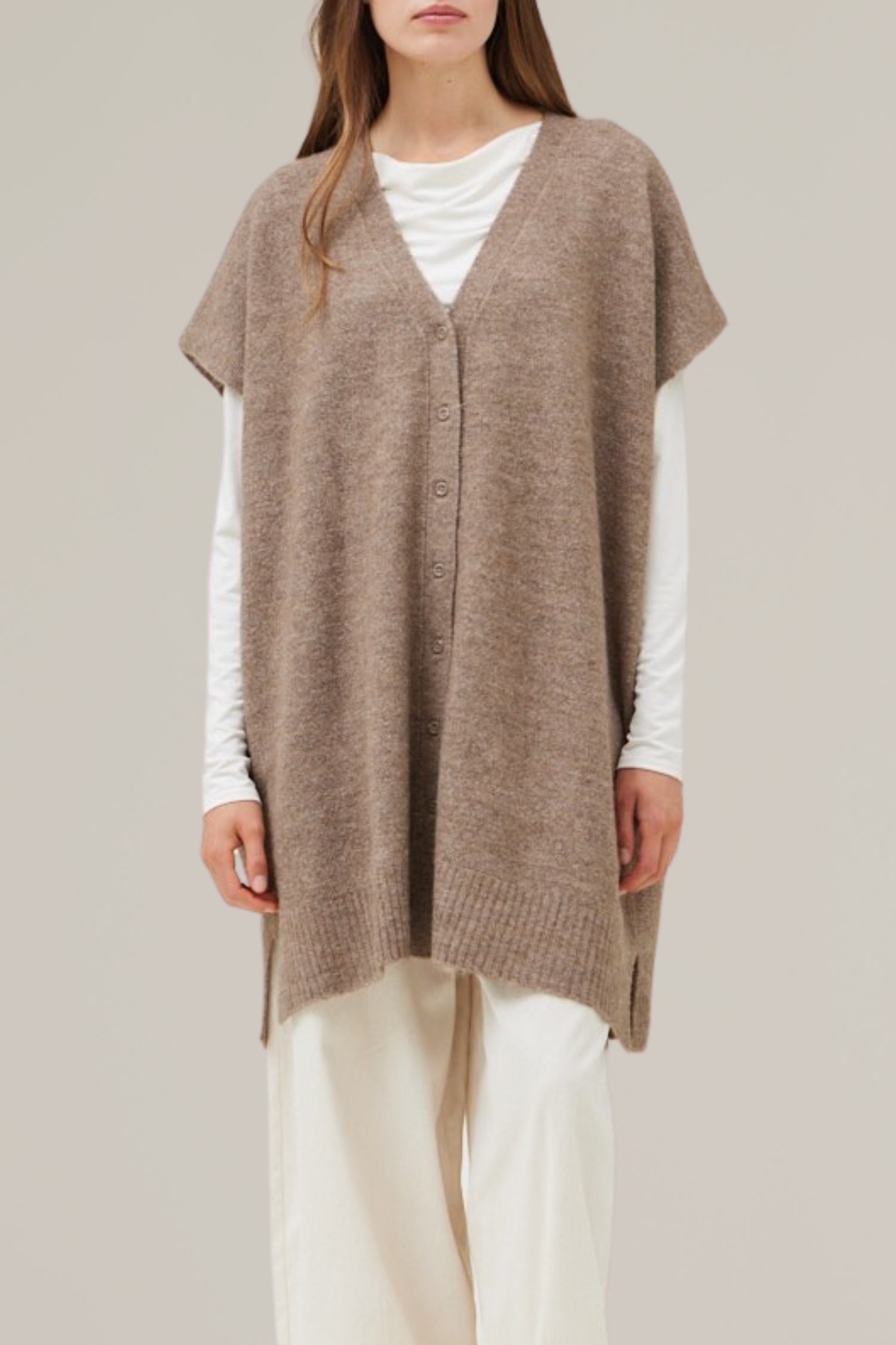 long sweater vest