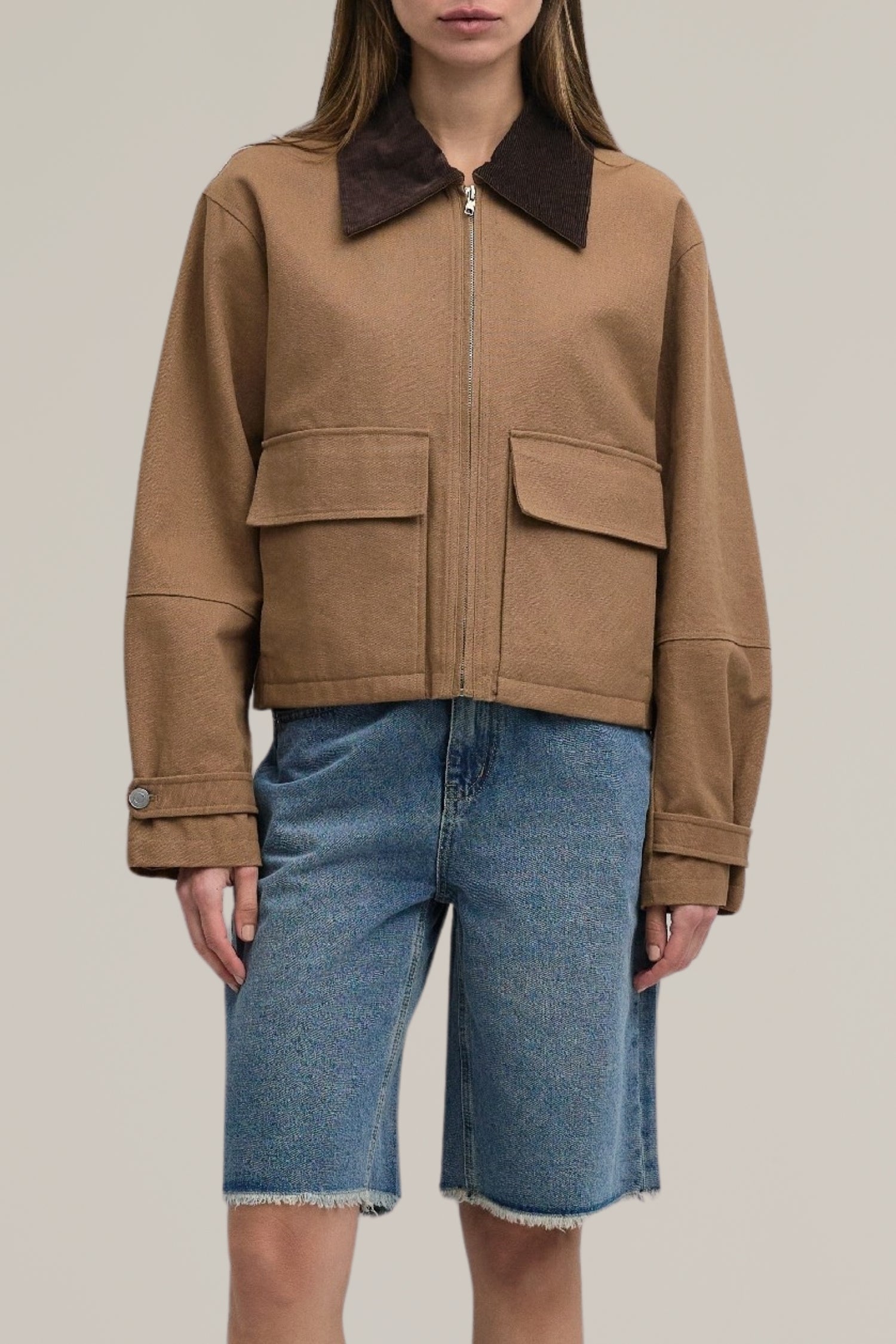 cropped barn jacket