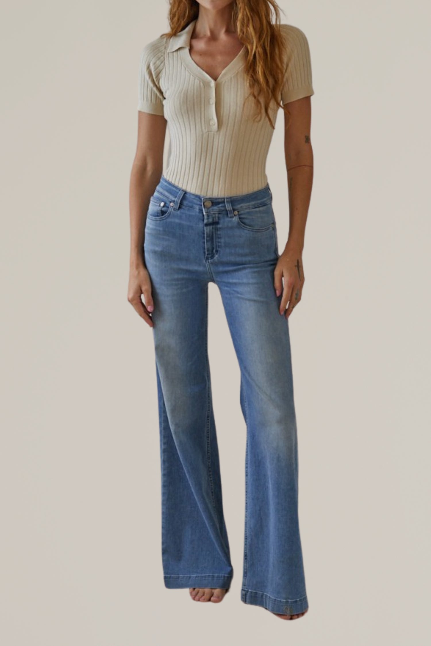 knit short sleeve top