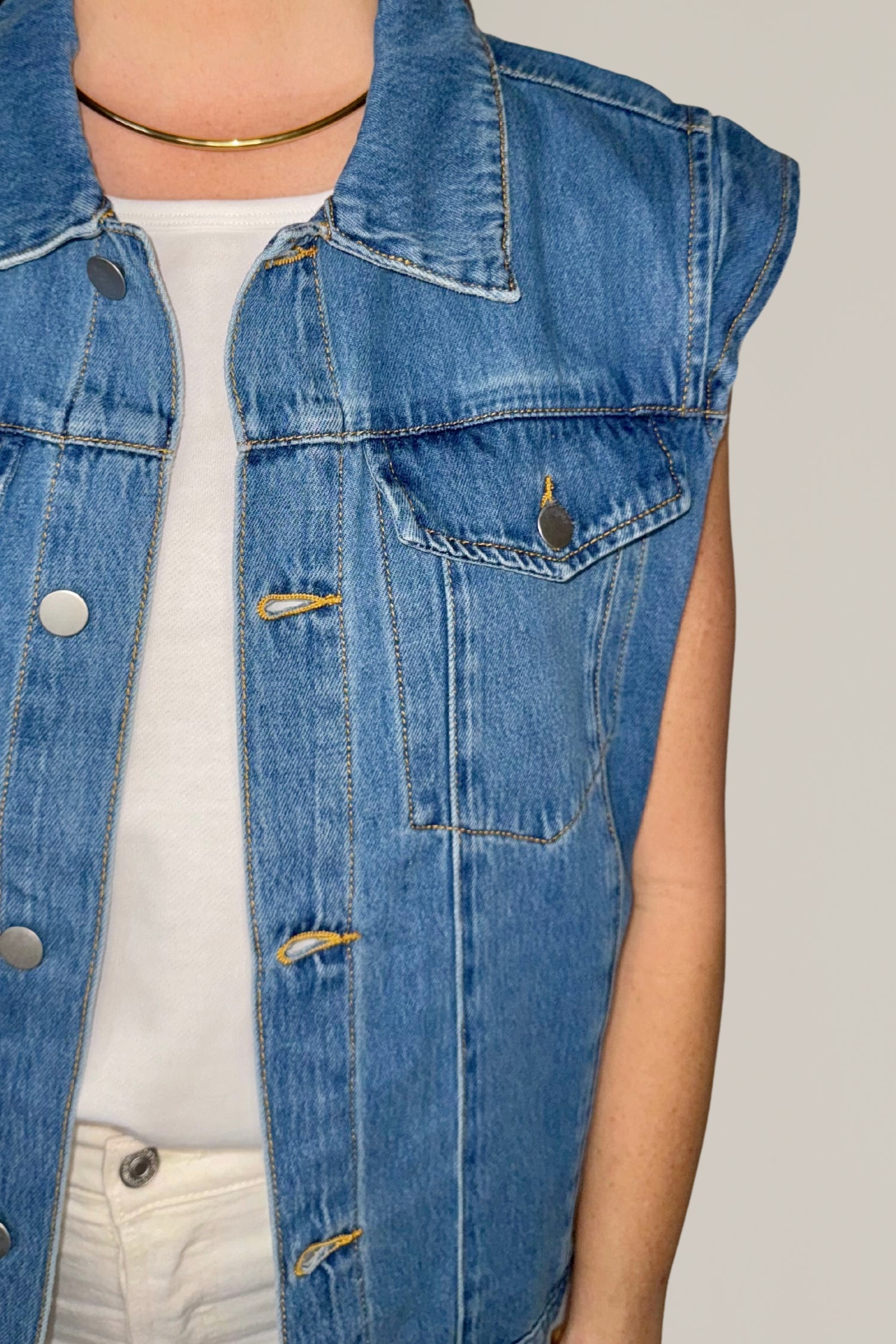 denim vest