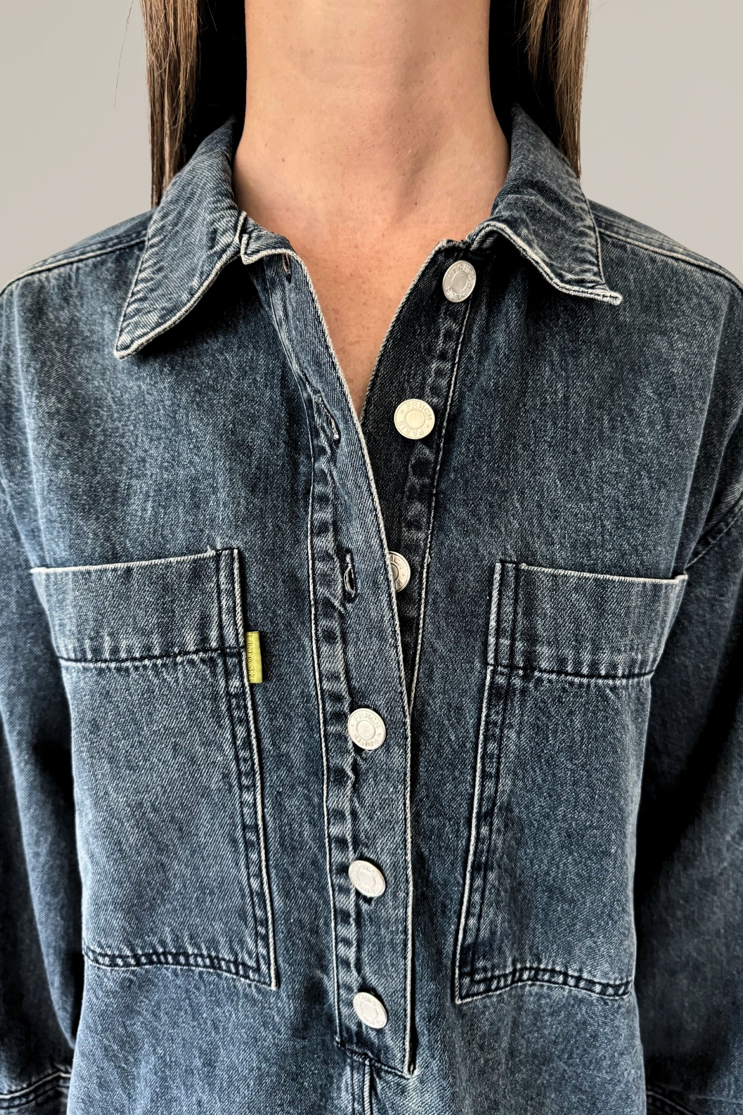 long sleeve denim dress