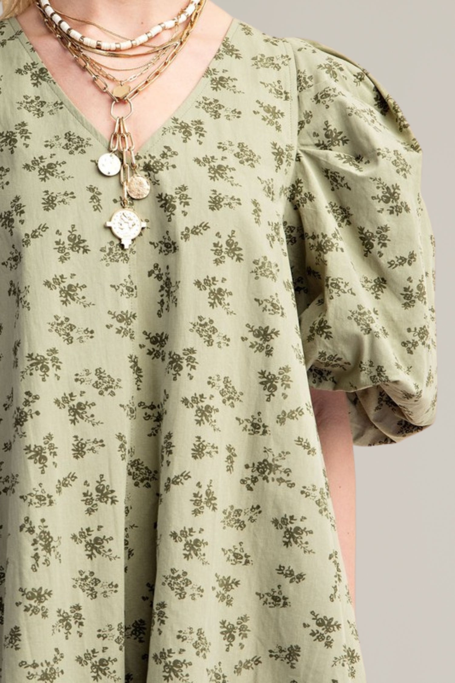 vintage floral print a-line mini dress