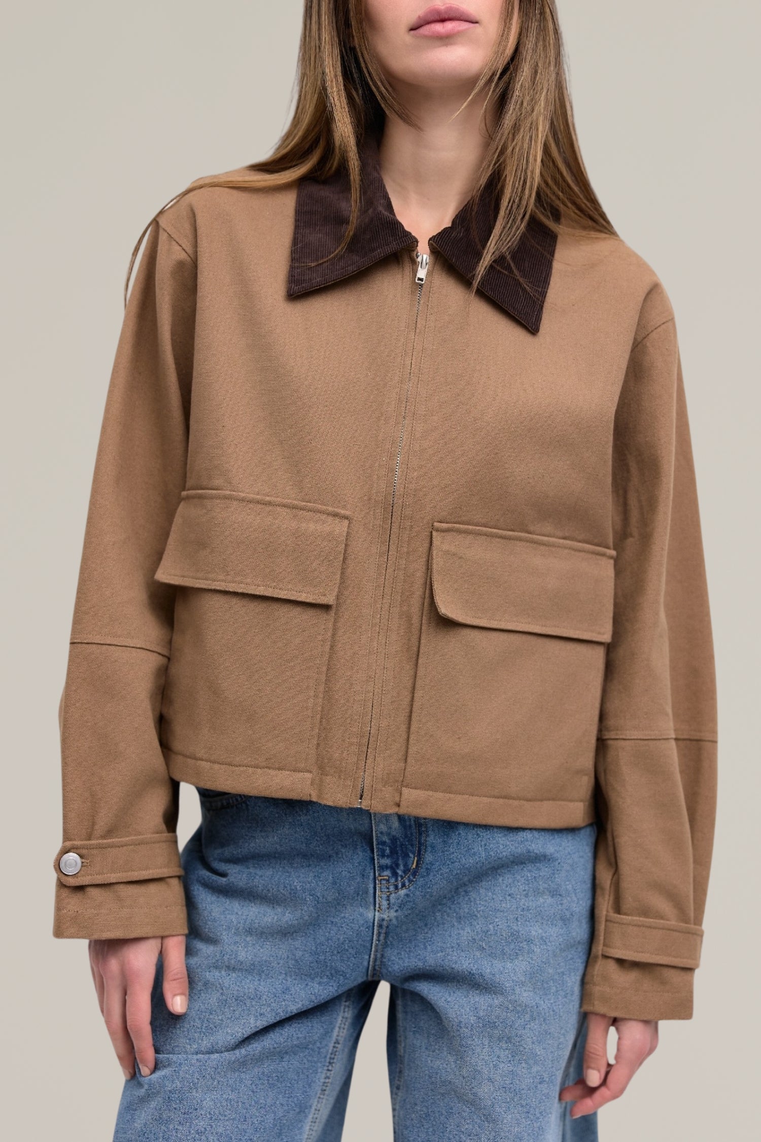 cropped barn jacket