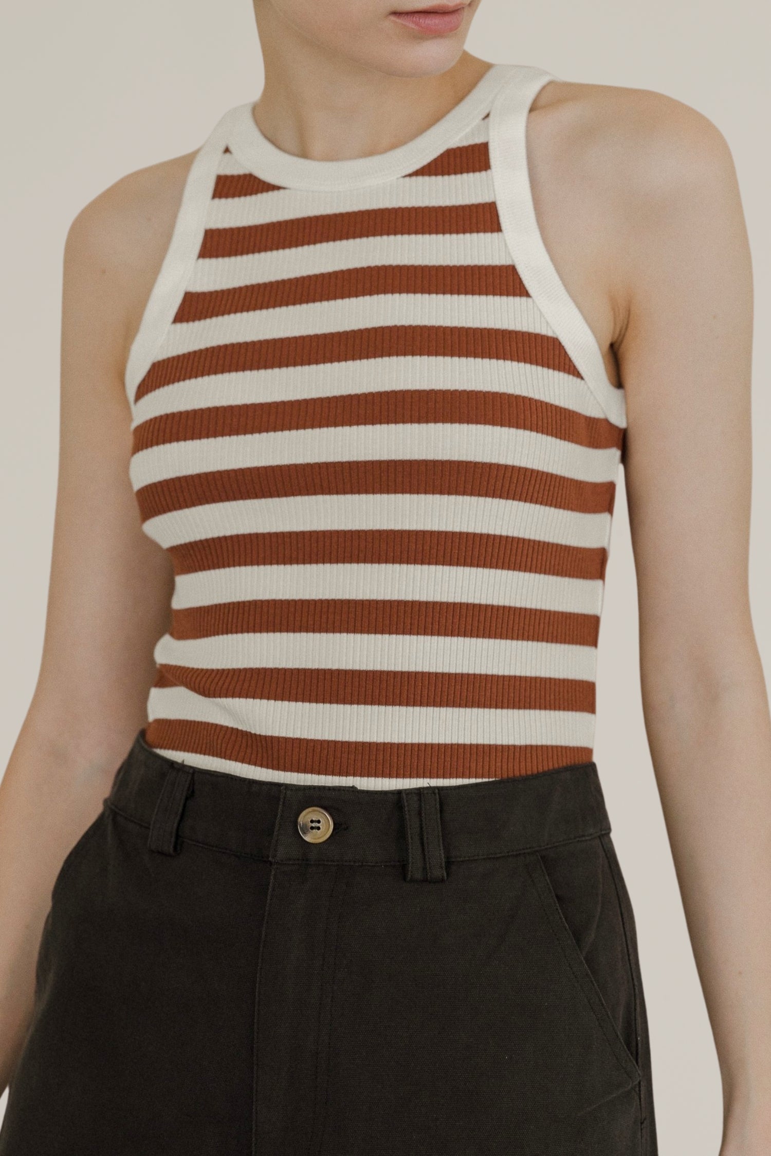 striped tank top