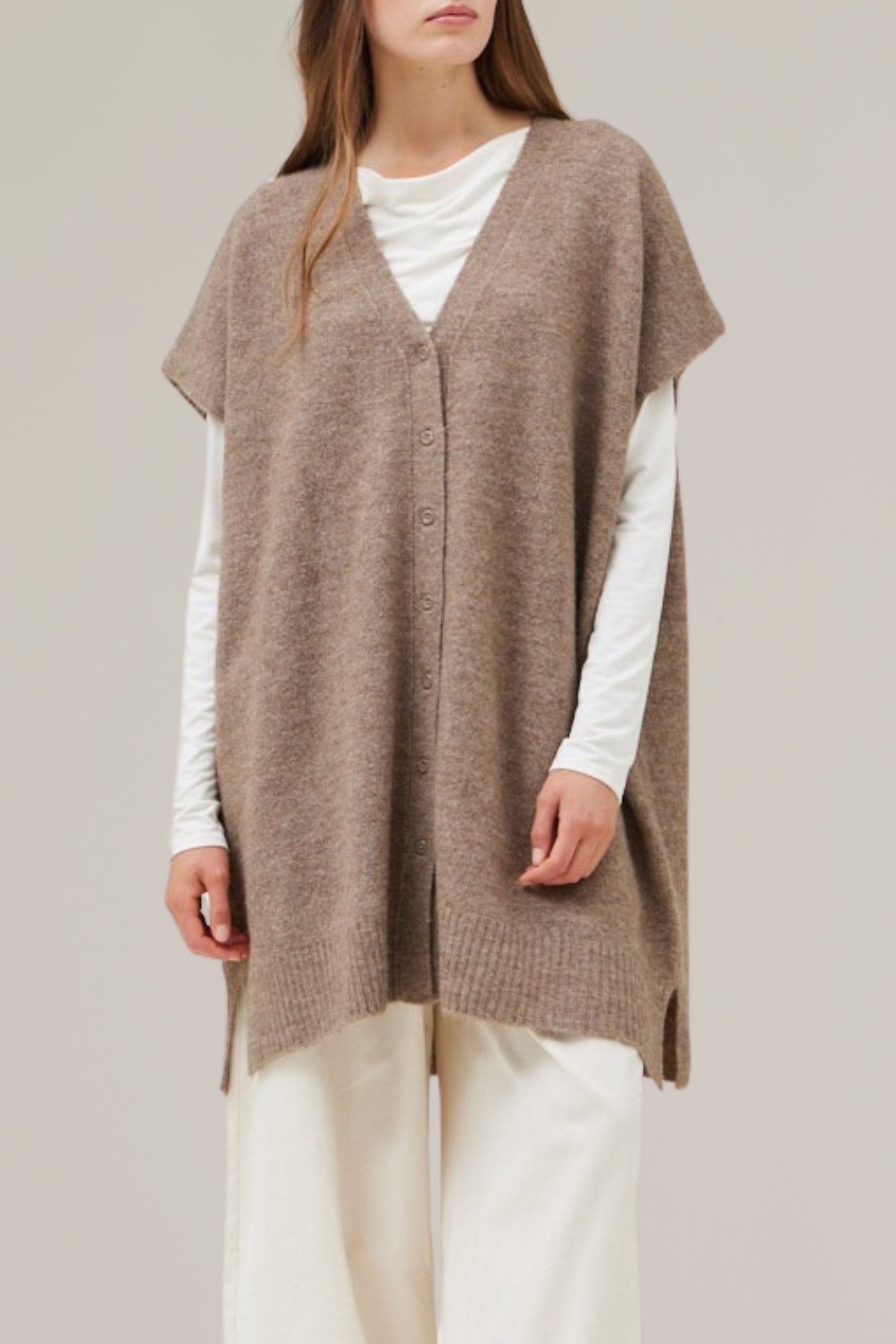 long sweater vest