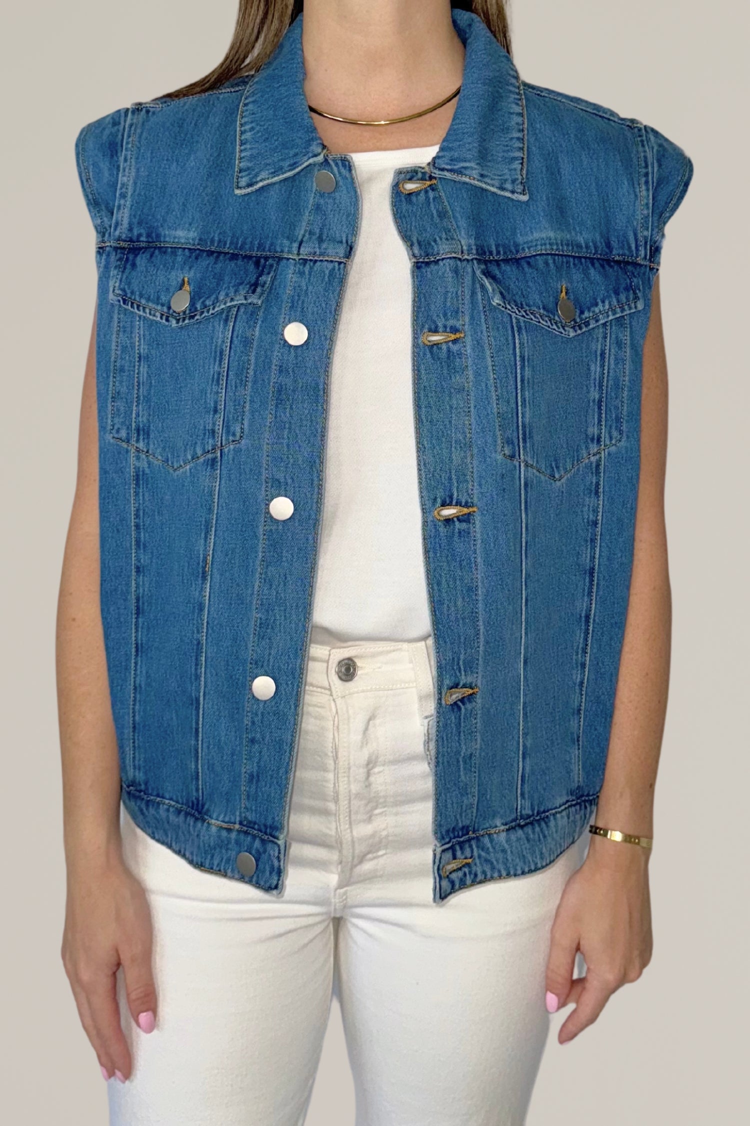 denim vest