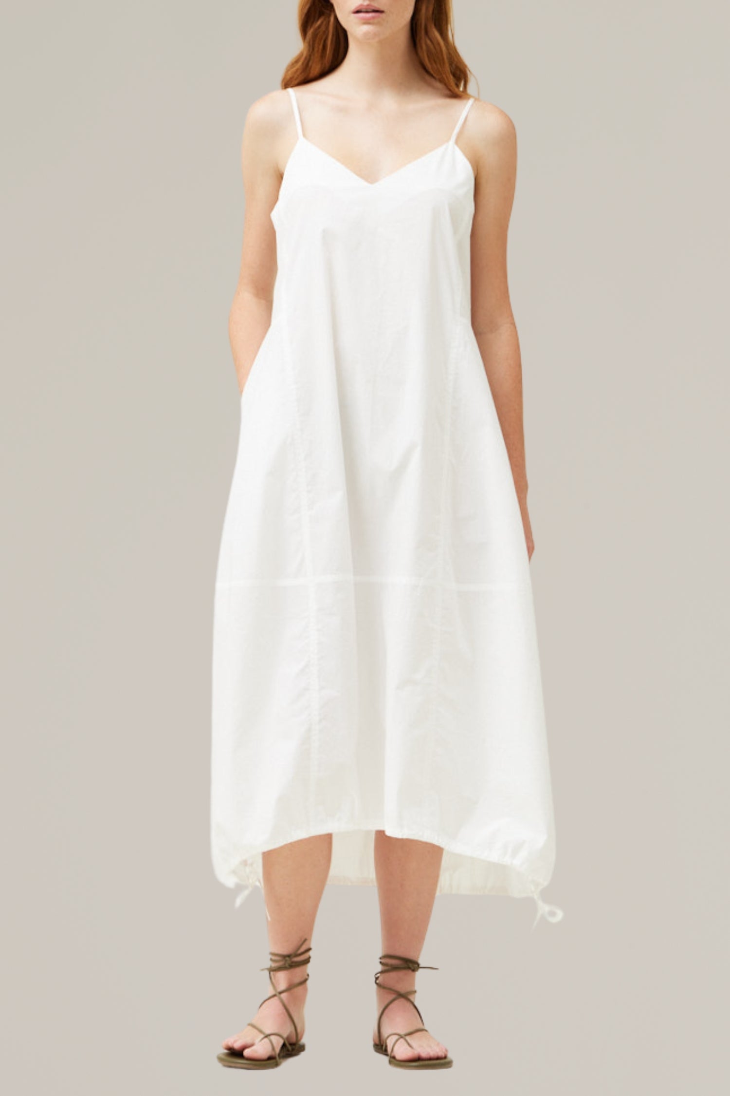 cotton poplin parachute dress