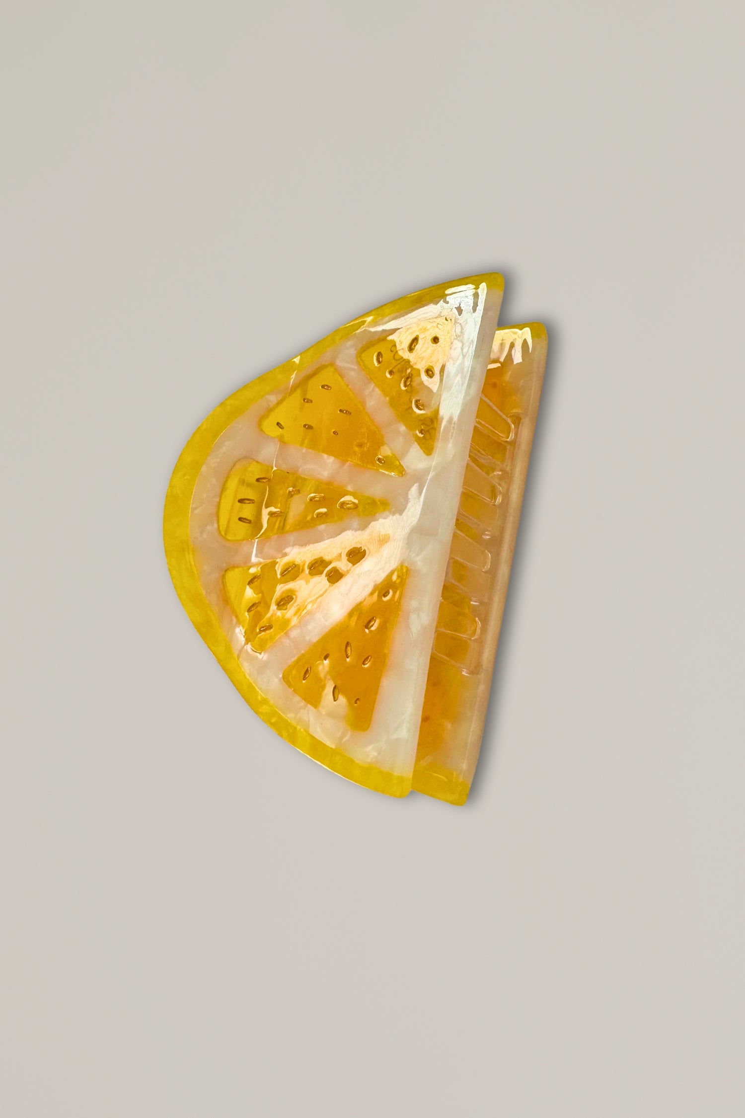 lemon slice hair clip