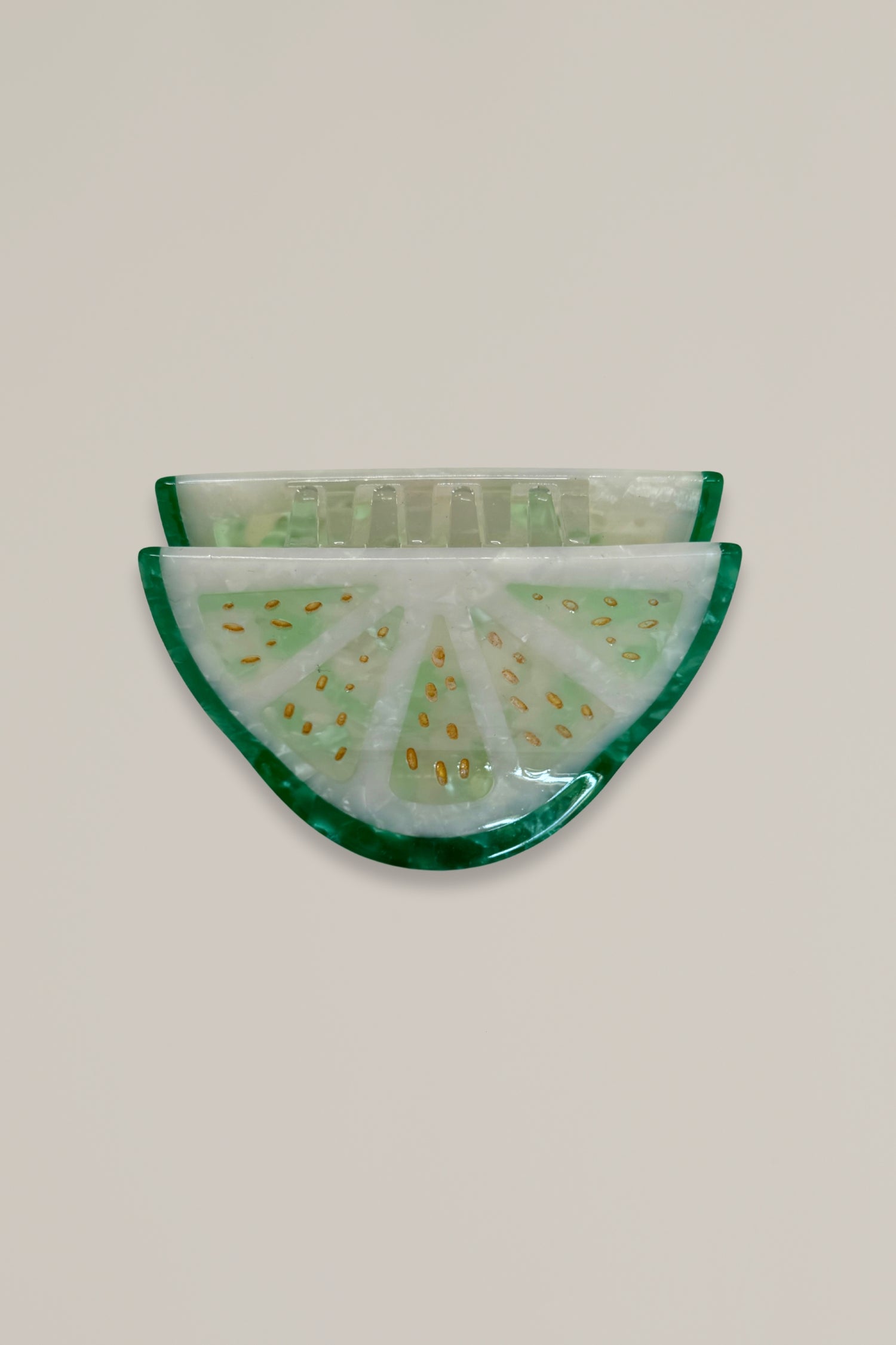 lime slice hair clip