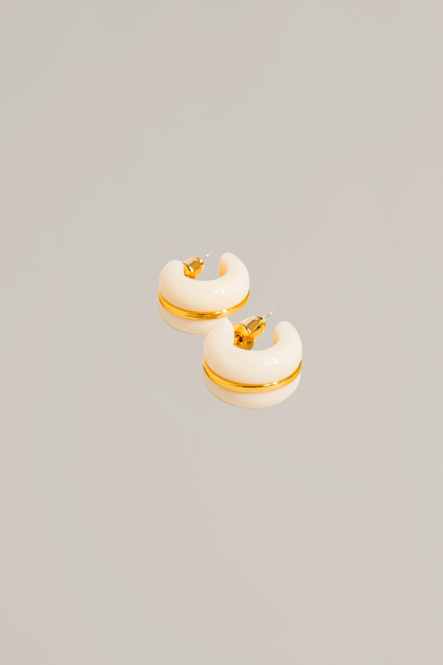 c-hoop acrylic earrings