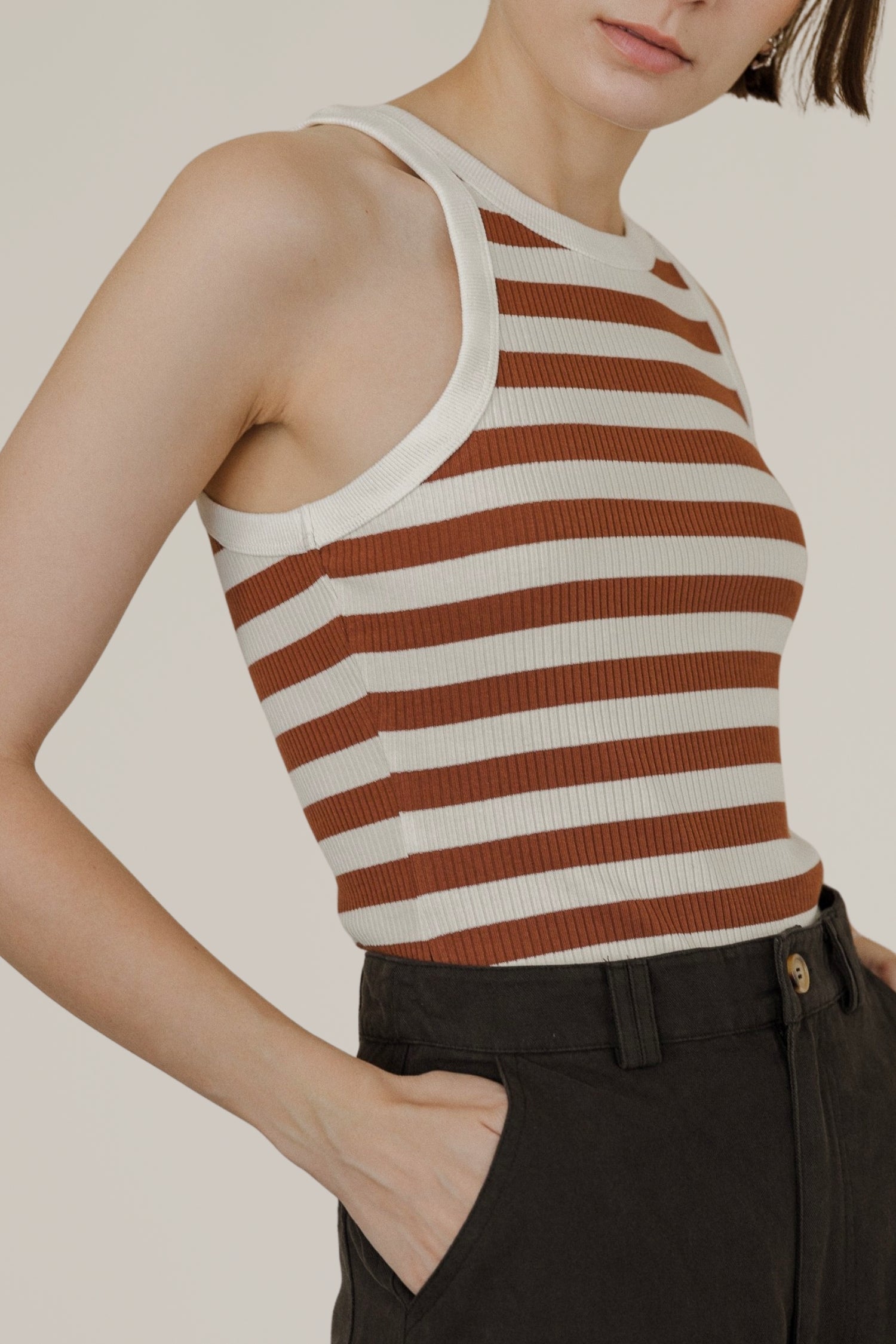 striped tank top