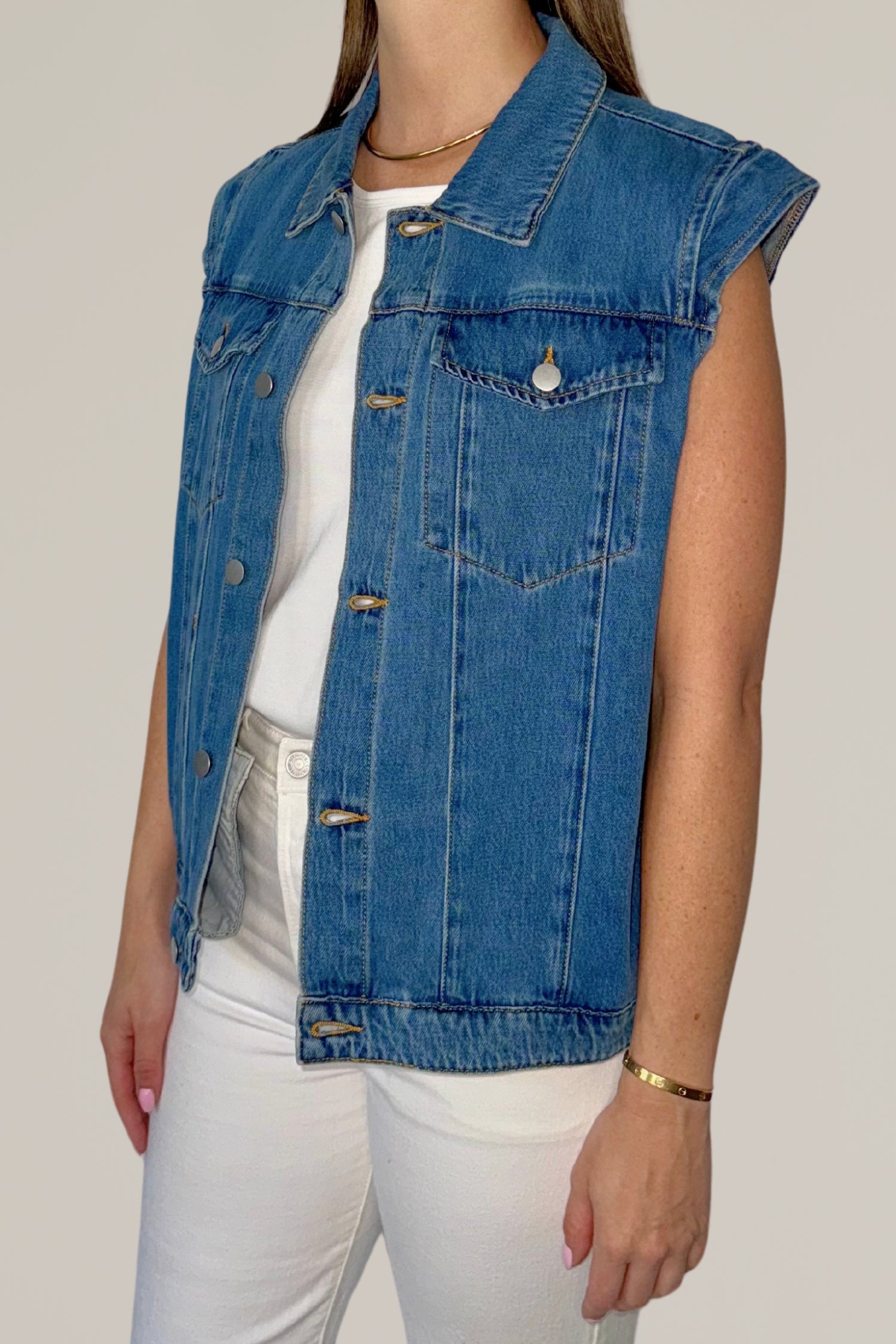 denim vest