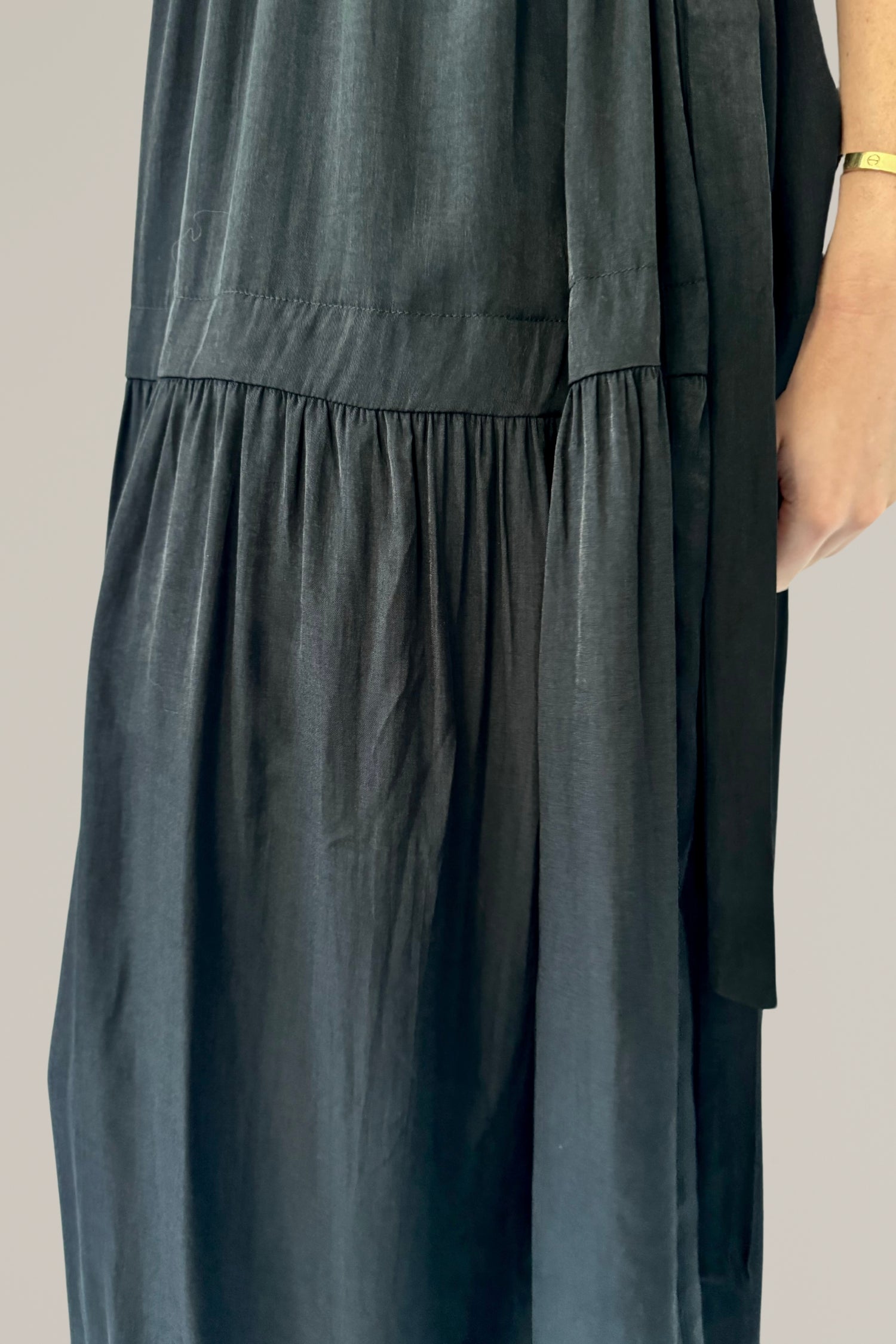 side tie midi dress