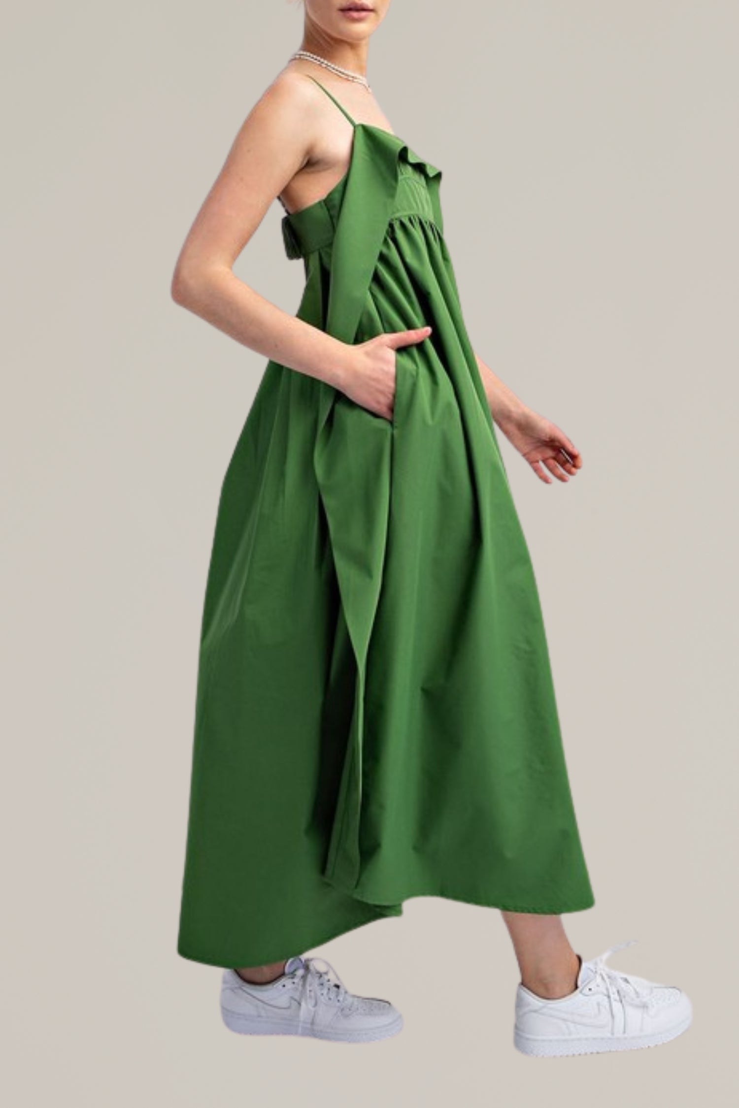 open back maxi dress