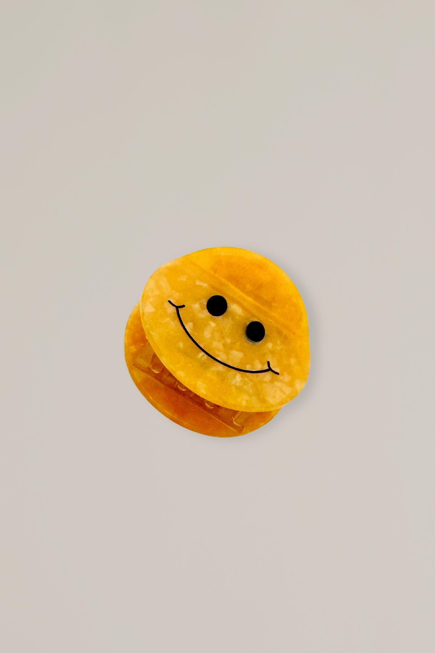 smiley hair clip