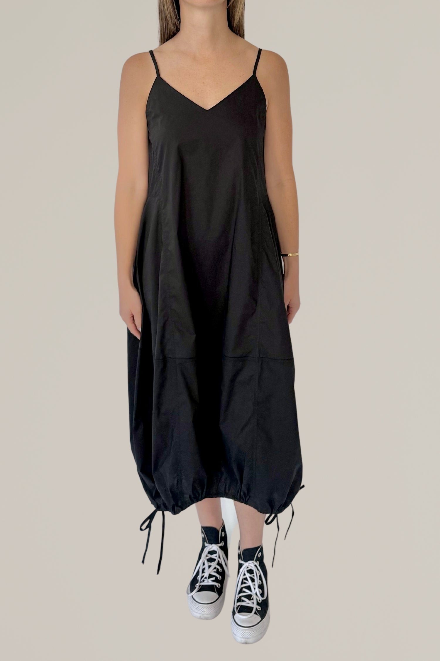 cotton poplin parachute dress