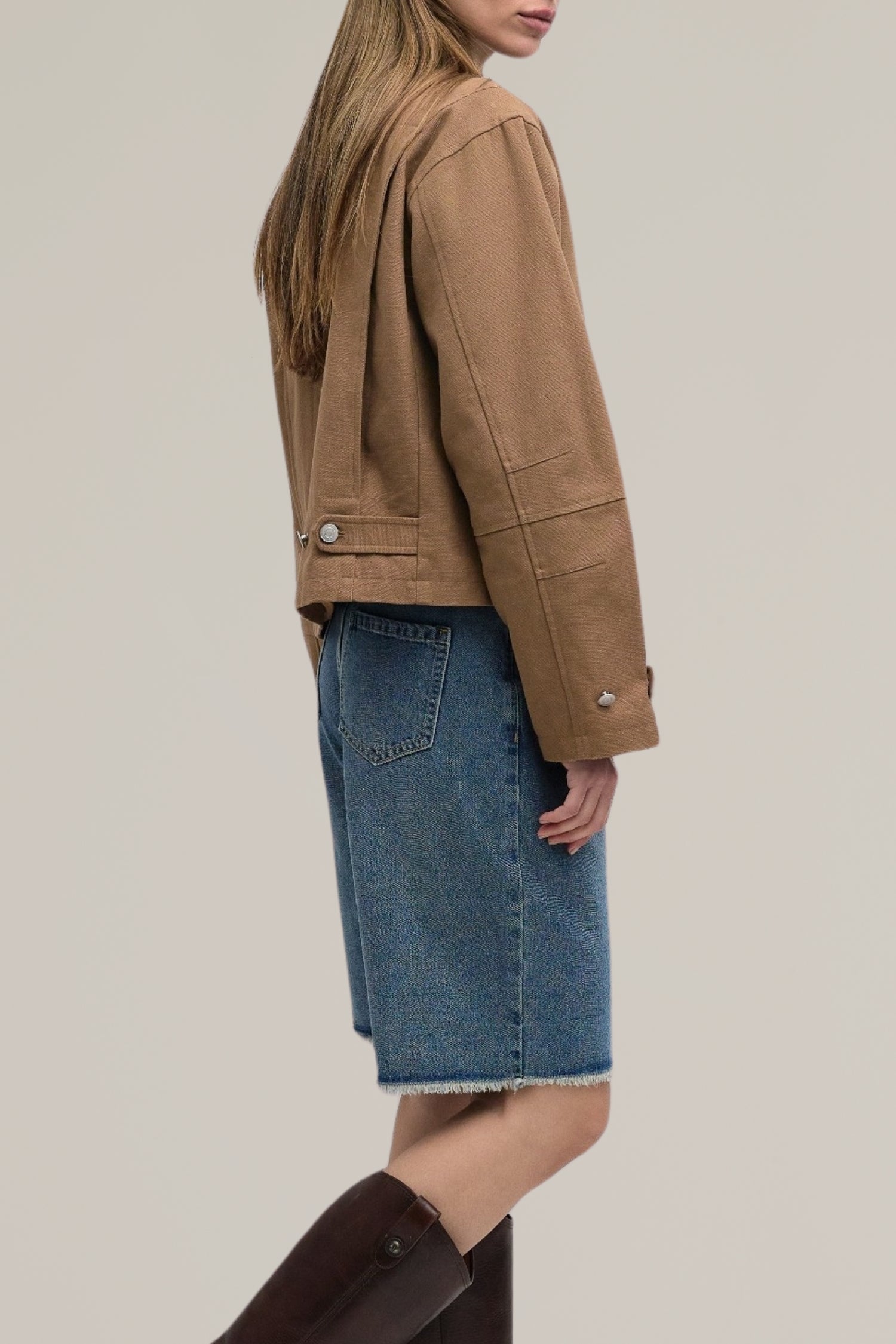 cropped barn jacket