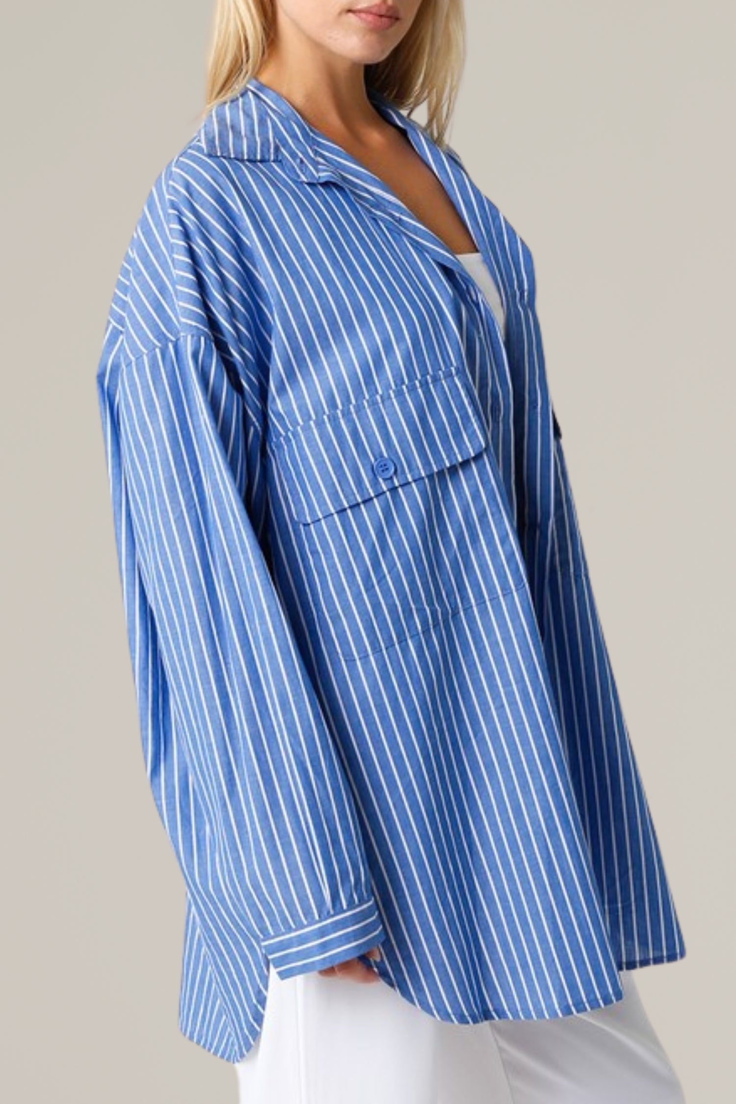 oversize button down shirt