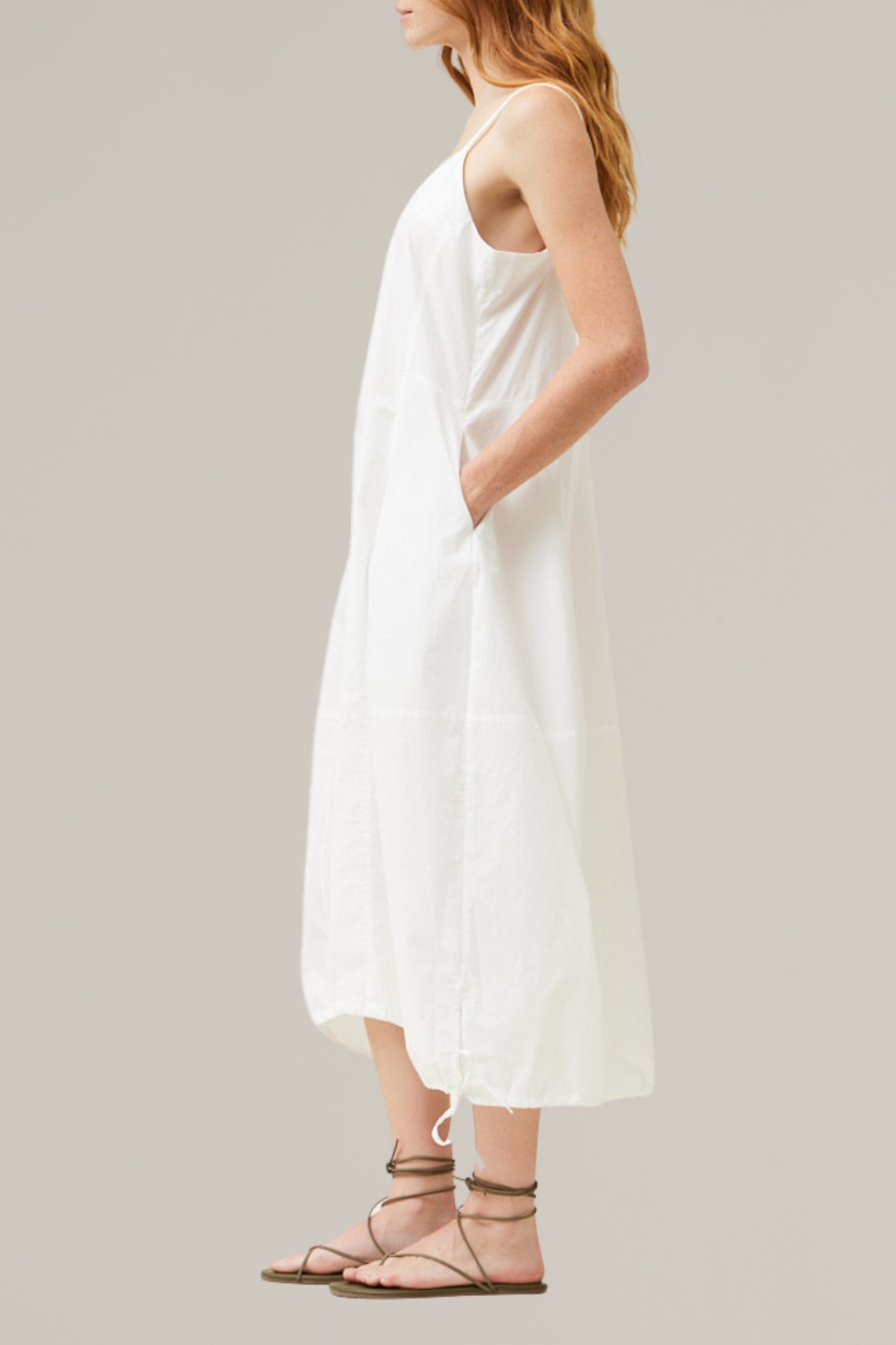 cotton poplin parachute dress